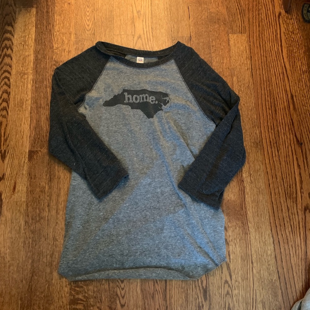 North Carolina home raglan tee